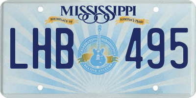 MS license plate LHB495