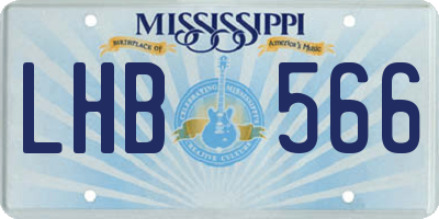 MS license plate LHB566
