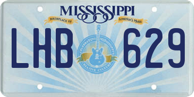 MS license plate LHB629