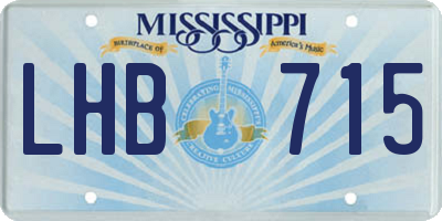 MS license plate LHB715