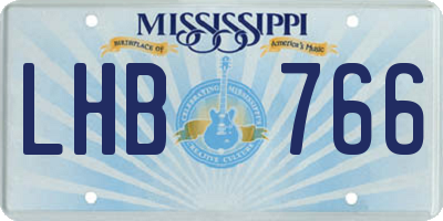 MS license plate LHB766