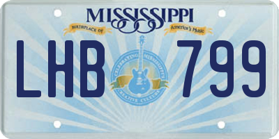MS license plate LHB799