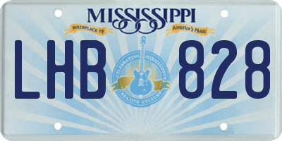 MS license plate LHB828