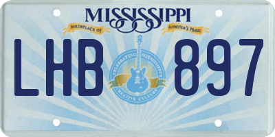 MS license plate LHB897