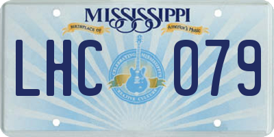 MS license plate LHC079