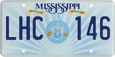 MS license plate LHC146