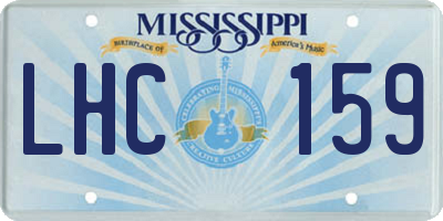 MS license plate LHC159