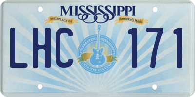 MS license plate LHC171