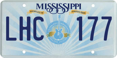 MS license plate LHC177