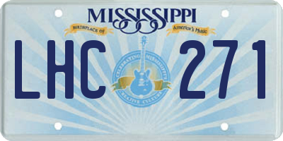 MS license plate LHC271