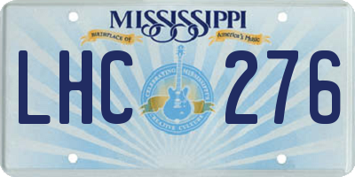 MS license plate LHC276