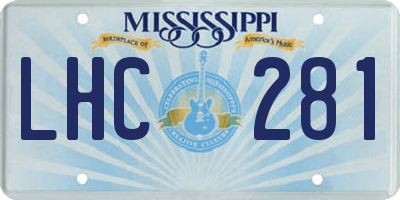 MS license plate LHC281