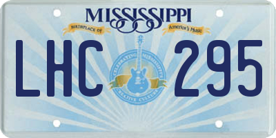 MS license plate LHC295