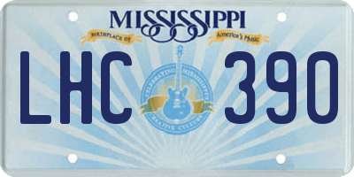 MS license plate LHC390
