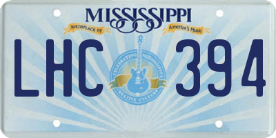 MS license plate LHC394