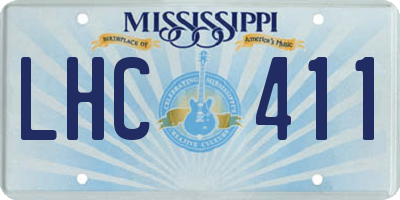 MS license plate LHC411