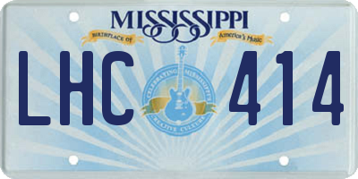 MS license plate LHC414