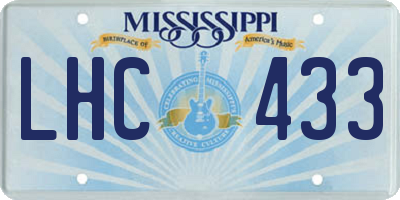 MS license plate LHC433