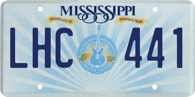 MS license plate LHC441
