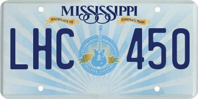 MS license plate LHC450