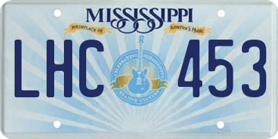 MS license plate LHC453