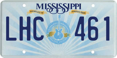 MS license plate LHC461