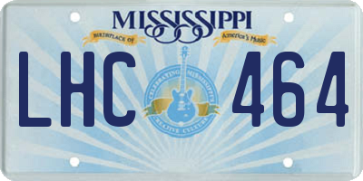 MS license plate LHC464