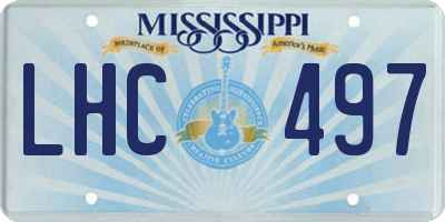MS license plate LHC497