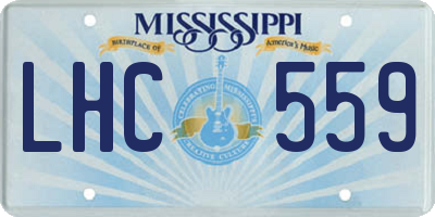 MS license plate LHC559