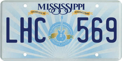 MS license plate LHC569