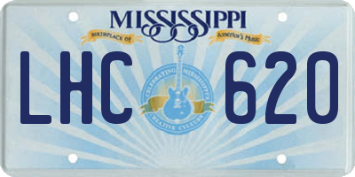 MS license plate LHC620