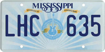 MS license plate LHC635