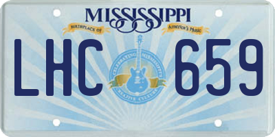 MS license plate LHC659