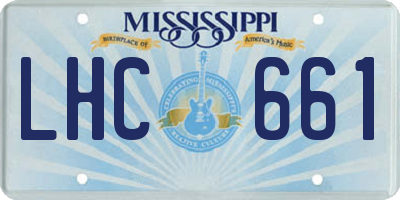 MS license plate LHC661