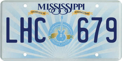MS license plate LHC679