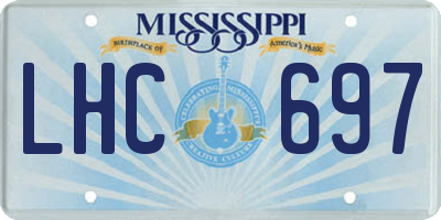 MS license plate LHC697