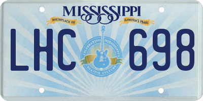 MS license plate LHC698