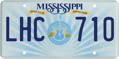 MS license plate LHC710
