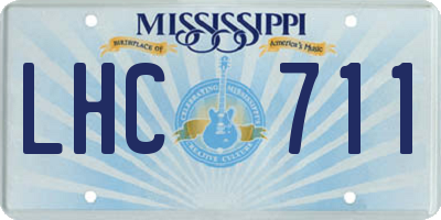 MS license plate LHC711