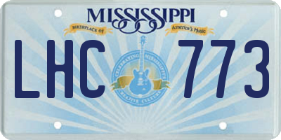 MS license plate LHC773