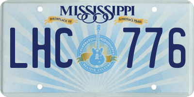 MS license plate LHC776