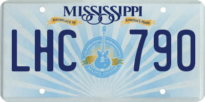 MS license plate LHC790