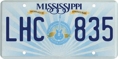 MS license plate LHC835