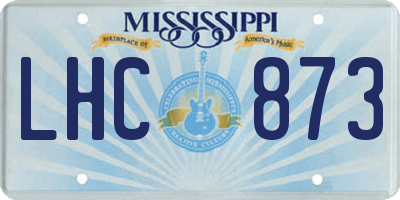 MS license plate LHC873