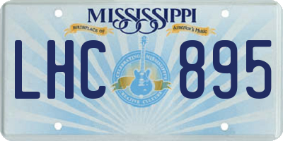 MS license plate LHC895