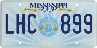 MS license plate LHC899