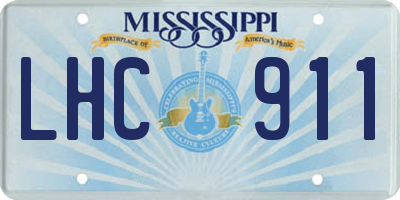MS license plate LHC911