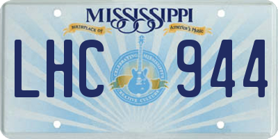 MS license plate LHC944