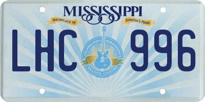 MS license plate LHC996