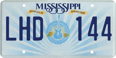 MS license plate LHD144